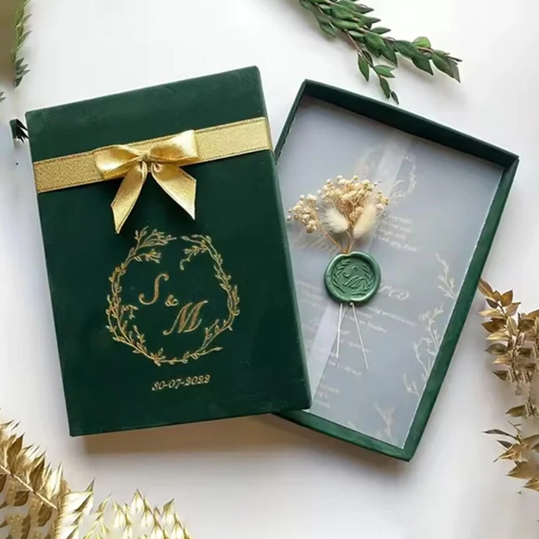 Custom Printed Wedding Card Boxes