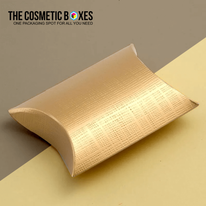 premium gold pillow boxes