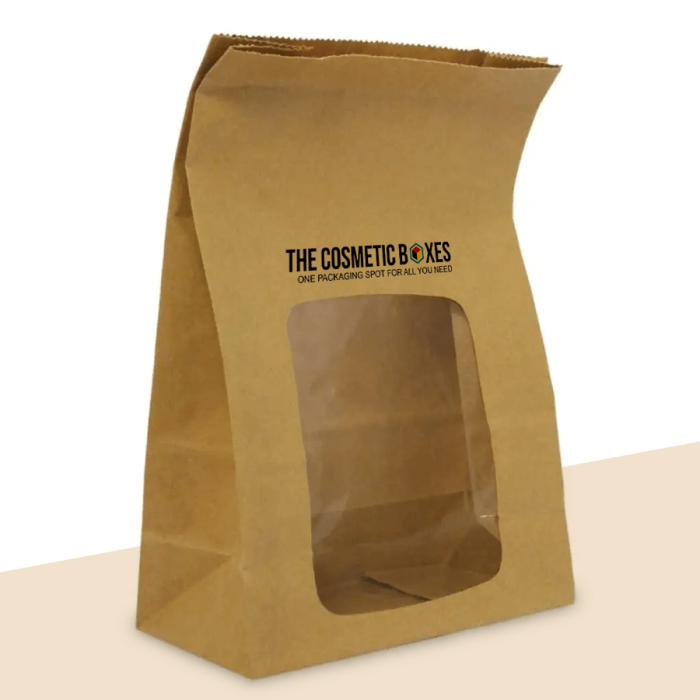 Printed Paper Bags with Windows