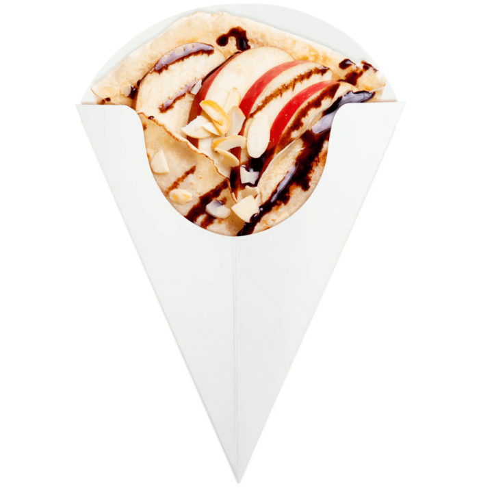 White Crepe Cone Packaging