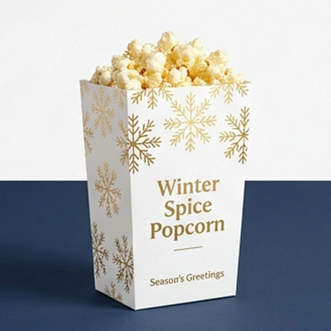 Custom Printed Christmas Popcorn Boxes