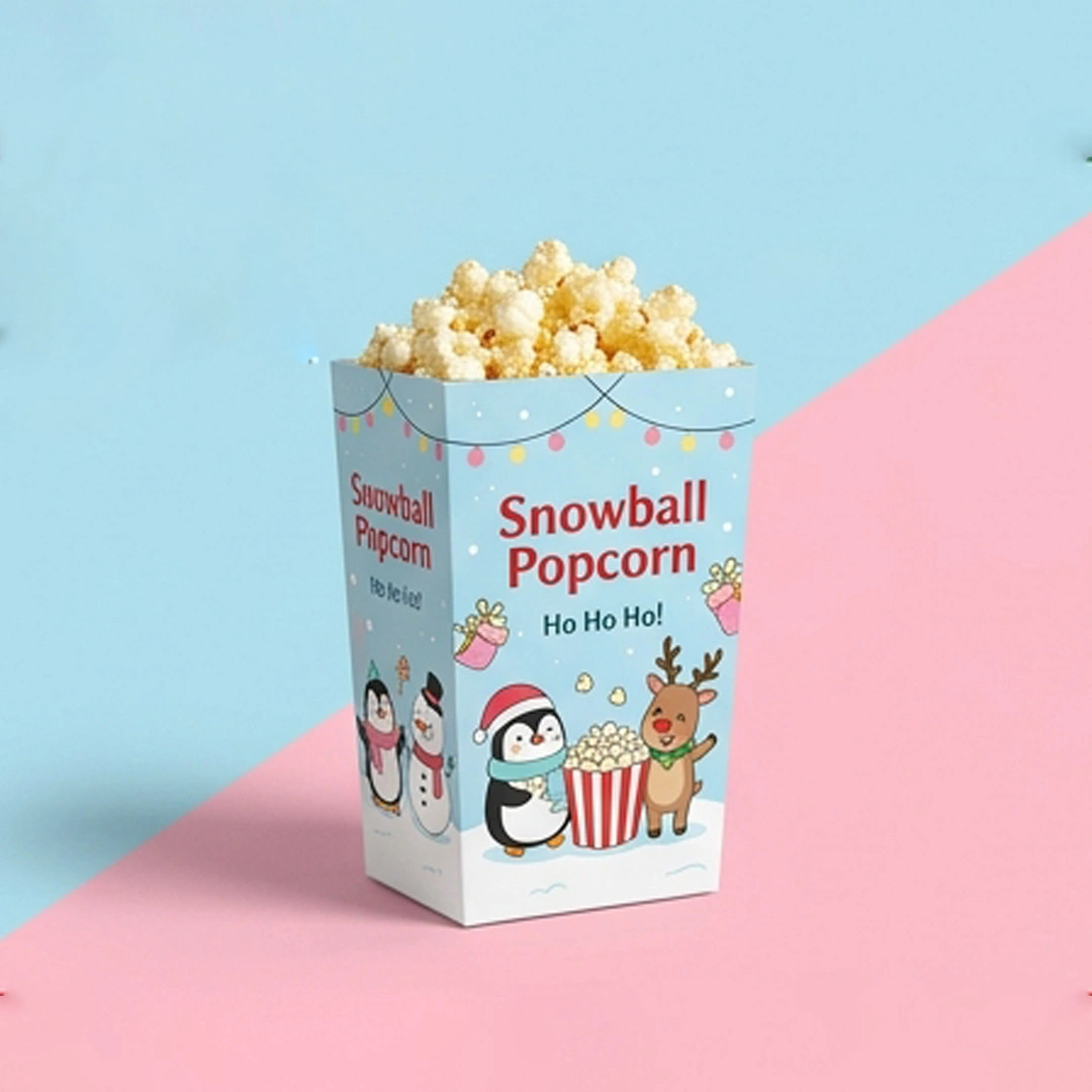 Personalised Christmas Popcorn Boxes