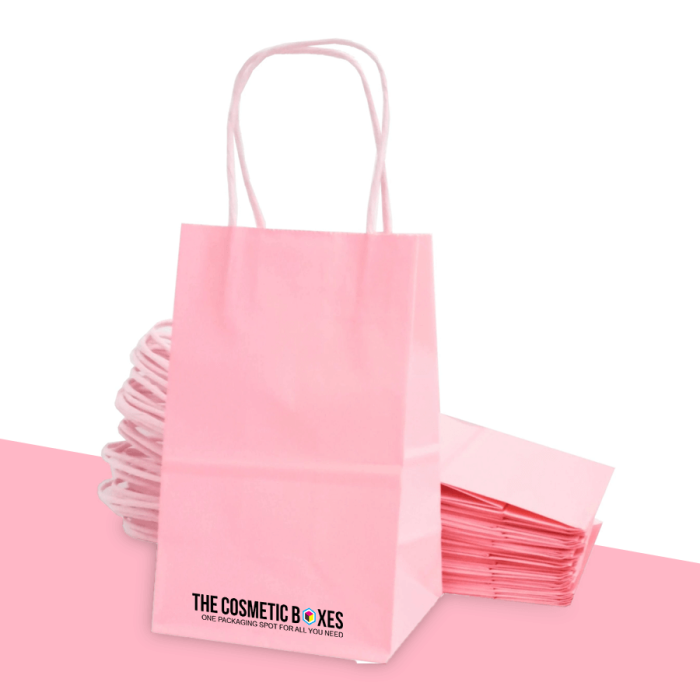 Pink Paper Bags with handles