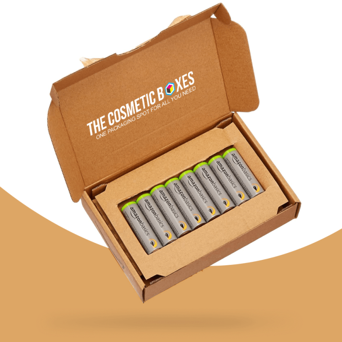 cardboard battery packaging with inserts