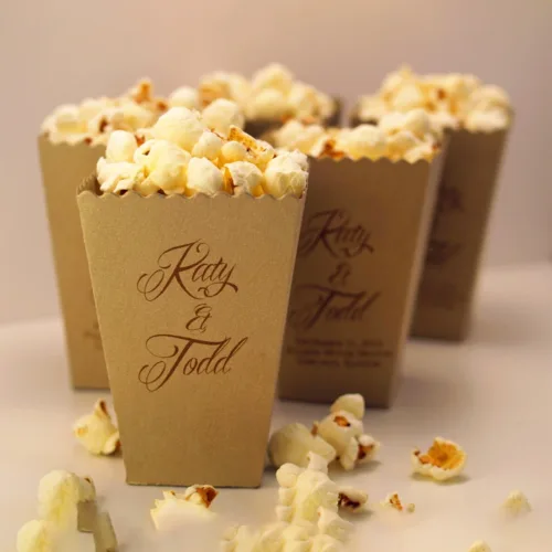 Kraft Popcorn Box Packaging
