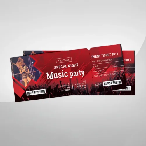 Custom Printed Nightclub Ticket