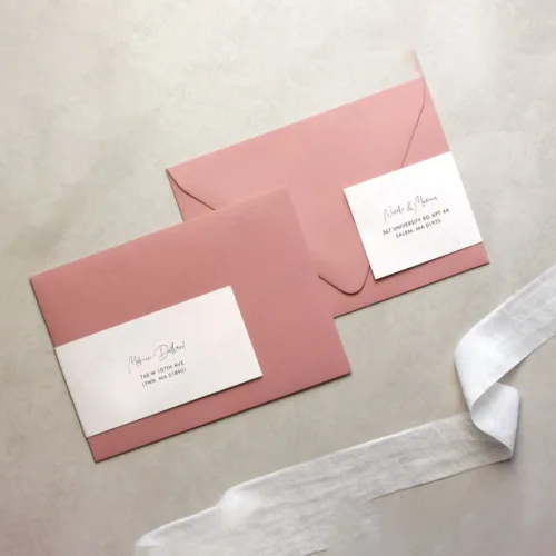 personalized envelopes for wedding