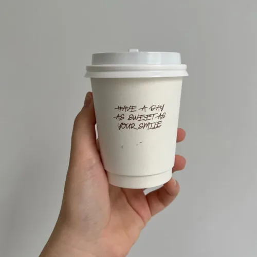 Branded White paper cups