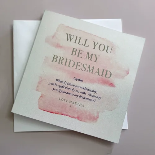 Bridemaid Card
