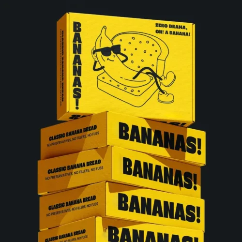 Cardboard banana boxes