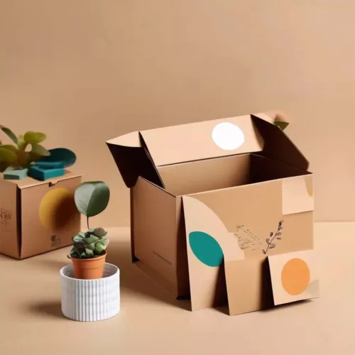 kraft brown cardboard gift boxes