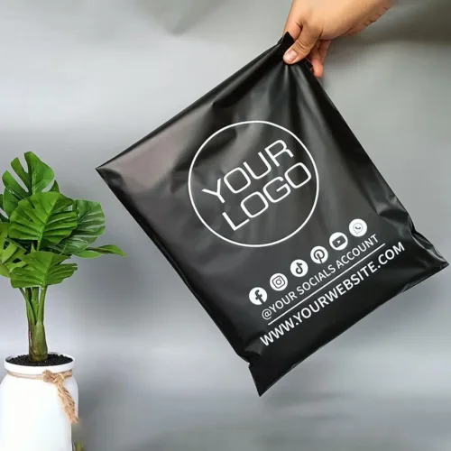 Black Poly Mailers With Logo Packaging