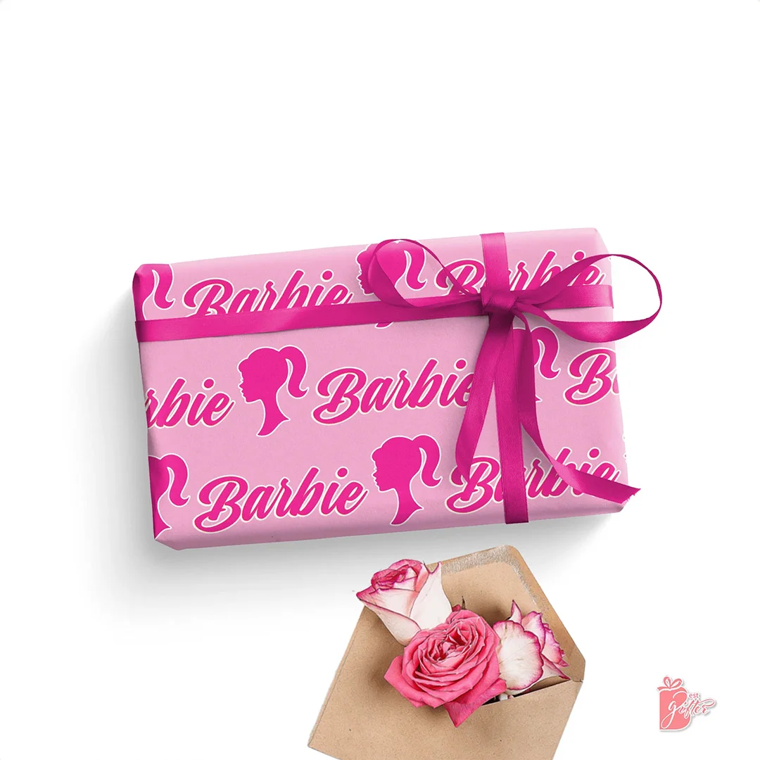 Custom barbie wrapping paper