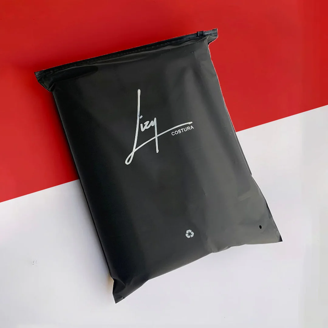 Personalised Black Poly Mailers With Logo